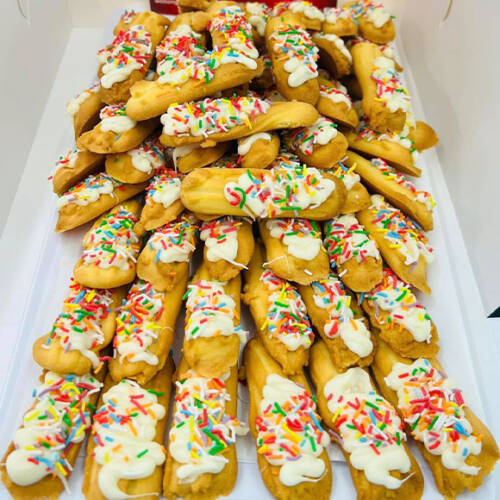 Rainbow Sprinkle Finger Biscuits