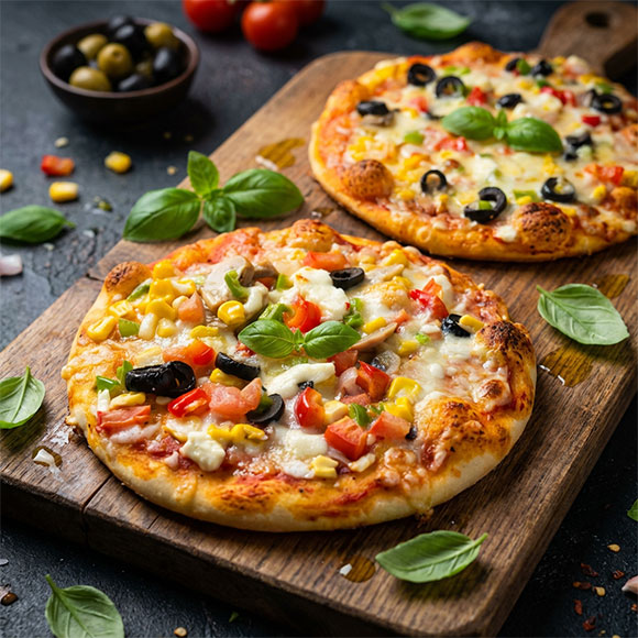 Vegetable Lebanese Pizza